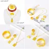 Boucles d'oreilles Collier Bébé Bijoux Charms Carrés Ensembles de Bijoux Pour Accessoires Enfants Bracelets Boucle D'oreille Anneaux De Mariée Filles Drop Livraison Dhma3