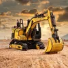 Blocks Robotime Rokr Excavator Engineering Vehicle 3D Wooden Puzzle For Kids Adults Building Set Improve Hands on Skills TG508K 230105