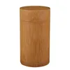 Garrafas de armazenamento de bambu Jars de madeira pequenos recipientes feitos à mão para especiarias açúcar de café Tea Receber com tampa vintage SN620