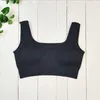 Conjunto de Yoga, Sujetador deportivo acanalado para mujer, Top corto, Tops de Fitness sin costuras con almohadillas extraíbles, chaleco de entrenamiento de gimnasio para mujer, ropa interior Push Up