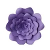 Decoratieve bloemen 20 cm kop/2 stks diy papier voor bruiloftdecoratie grote rozen hoofd achtergrond kunstmatige wanddecoratie