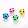 Cat Toys 1/3/5/10 PCS Professional Latex Foam Football Pet Dog Toy Roliga husdjur Squeaky Ball Interactive Training Accessories