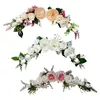 Decoratieve bloemen kunstmatige bruiloft boog bloem arrangement slinger krans bloemen swag voor ceremonie home lintel decoratie