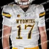 American College Football Wear Thr NCAA College Jerseys Wyoming Cowboys 25 Austin Conway 17 Josh Allen 22 Nico Evans 85 Tyree Mayfield 7 Trey Smith Custom Football