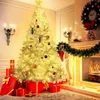 Weihnachtsdekoration, weißer Baum, 2,36 m, künstlich, mit 350 vorinstallierten LED-Lichtern, 1250 PVC-Spitze, Jahresdekoration