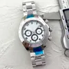 Klasyczne luksusowe zegarki męskie najlepsze marka Złota projektant zegarek moda stopwatch stal nierdzewna zespół Chronograph Ruch na rękę