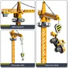 Diecast Model Alloy Engineering Bulldozer Crane Construction Truck Tower Designer för pojkar Spela grävmaskiner Set Toys Kids 230105