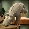 Cushion/Decorative Pillow Crocodile Plush Toy Oversized Long Doll Cute Slee Nt Bed Girlcushion/Decorative Drop Delivery Home Garden T Dhb8M