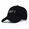 Snapbacks Voron Nouvelle broderie Papi Cotton Baseball Men Femmes Fashion Papi Dad Hop Hop Snapback Bone Cap Hats 6 Style 0105