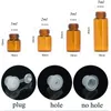 100Pcs 1ml Drams Amber/Clear Glass Packaging Bottles With Plastic Lid Insert Essential Oil Vials Perfume Sample Test Bottle 2ml 3ml 5ml Cosmetic Containers