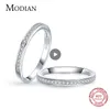 Classic Simple 100% 925 Sterling Silver Charm Zirconia Finger Rings For Women Wedding Engagement Statement Sieraden