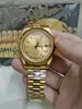 Con scatola originale Documenti Orologio zaffiro di lusso di alta qualità Nuova versione Oro giallo 18 carati Lunetta con diamanti Quadrante 41 mm Orologio da polso automatico da uomo di moda 2023