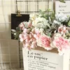 Fiori decorativi Bouquet di ortensie di seta Accessori da sposa Liquidazione Decorazioni natalizie per la casa Matrimonio Peonia Pianta finta Artificiale