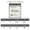 AMD New Ryzen 5 5500 R5 5500 3.6 GHz 6-Core 12-Thread Gaming Processore CPU 7nm L3=16M 100-000000457 Socket AM4 PCIe 3.0