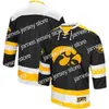 College Basketball Wears Thr Custom Iowa Hawkeyes Colosseum Athletic Machine Hockey Sweater Jerseys Stitched Any Name A