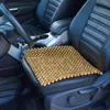 Siedzisko samochodowe obejmują naturalne drewniane koraliki Uniwersalna letnia drewniana okładka ciężarówki z koralikami do krzesła sofa chłodna