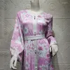 Etniska kläder maxi klänning för kvinnor 2023 muslimsk mode jalabiya abaya klänningar full ärm arabiska islamiska dubai kläder boho kimono eid