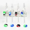 20pcs Hookahs Glass Reclaimer Nectar with 10mm 14mm Quartz Tips Keck Clip 5ml Silicone Container Dab Straw Nectar Kits for Smoking