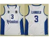 커스텀 남성 리투아니아 Prienu Vytautas 농구 Lamelo Ball Jerseys 3 Liangelo Ball 유니폼 99 Lavar Ball All Stitched Team Blue White239h