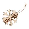 Christmas Decorations Wooden Ornaments Tree Hangingpendant Wood Snowflake Snowflakes Slices Crafts Cutouts Embellishments Diy Craft Pieces