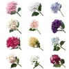 Dekorativa blommor 49x20 cm Artificial Hortangea Flower For Wedding Birthday Party Decoration Diy Garland Wall Pography Bakgrund