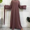 Ethnic Clothing Eid Mubarak Djellaba Muslim Maxi Dress Women Dubai Abaya Turkey Kaftan Islamic Ramadan Jalabiya Robe Caftan Party Gown