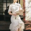 Ubranie etniczne Nowoczesne qipao hanfu kobiety chińska sukienka cheongsams szat orientale vintage tradycyjny elegancki vestido chino chino w stylu hara