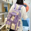 School Bags 5pcs/set Cute Backpack With Shoulder Bag Handbag Pencil Case Drawstring Bookbag For Teenagers Youth Student