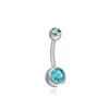 Nombril Bell Bouton Anneaux En Acier Inoxydable Ventre Cristal Hypoallergénique Corps Piercing Bars Jewlery Pour Femmes Bikini Bijoux De Mode Dhrck