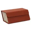 Jewelry Pouches Leather Multi-layer Glasses Box Multi-functional Storage Case 6 Slots Travel Bag Hanging Frame