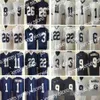 American College Football Wear Thr Penn State Nittany Lions # 26 Saquon Barkley 2 Marcus Allen 88 Mike Gesicki # 9 No Name Navy Blue White Stitched NCAA College Jerseys