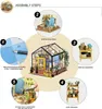 Puzzles Robotime DIY House with Furniture Children Adult Doll Miniature Dollhouse Wooden Kits Assemble Toy Xmas Brithday Gifts 230105