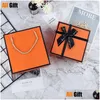 Gift Wrap Orange Halloween Box per kosmetik plånbok förpackning bröllop födelsedagsfest väska papper släpps hem trädgård festlig sup dhpbc