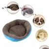 Casas para perros Accesorios para perreras Manta suave para mascotas Cama para gatos de invierno Estera para pies Impresión de pies Colchón de sueño cálido Pequeños perros medianos Gatos Coral Flee Dh5Lb