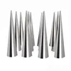 Baking Pastry Tools 12Pcs High Quality Conical Tube Cone Roll Mods Stainless Steel Spiral Croissants Molds Cream Horn Cake Bread D Dh4A8