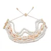 Charme Bracelets Or À La Mode Bohême Shell Perles Tressé Bracelet Bracelets Pour Femmes Plage Accessoires Drop Delivery Bijoux Dhlqx