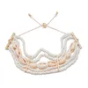 Bedelarmbanden gouden trendy bohemia shell kralen gevlochten armbandbanden voor vrouwen strandaccessoires drop levering sieraden dhlqx