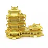 Blokkeert metalen oceaan oude Chinese architectuur 3D metalen puzzel yuejiang toren diy laser snijmodel jigsaw speelgoed voor volwassen 230105