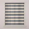 Curtain Blue Zebra Double Layer Day Night Roller Electric Curtains