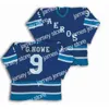 College Hockey Wears Thr New Mens Womens Kids 15 Rickard Wallin 9 GHowe 10 Gord Labossiere AHL Houston Eros 100% borduurwerk Custom Hockey Jerseys Goalit Cut