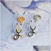 Pins Broschen Krankenschwester Doktor Stetethoscope Emaille Brosche Pins kreatives Reversabzeichen für Frauen Männer Jungen Mode Schmuck Geschenk Drop Deli Dhakr