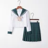 Conjuntos de roupas 2023 Women Dress Set JK Japan estilo Preppy estilo Kawaii High School Classe Menina Estudante Sailor Colle