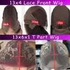Ombre blonde pruik Wig Human Hair Body Wave Lace Voorpruiken voor vrouw 360 Volledig kanten frontale pruik synthetisch vooraf geplukt