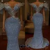 2023 Arapça Aso Ebi Lüks Deniz Kızı Promu Elbiseler Boncuk Kristalleri Akşam Resmi Parti İkinci Resepsiyon Doğum Günü Nişan Elbisesi Elbise ZJ211