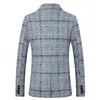 Men's Suits 2023 Spring Autumn Check Design Blazer Men Fashion Stylist Coat Suit Jacket Casual Chaqueta Traje Hombre