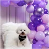 Décoration de fête Ballons violets Guirlande Arche Kit Latex Ballon Globos Décorations D'anniversaire De Mariage Fournitures De Douche De Bébé Drop Delive Dhqlh