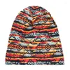 Etniska kläder Kvinnor Afrikanskt blommigt tryck Satin Night Sleep Bonnet Hat Hårvård CAP Huvud Wrap Large Wear Dams Headwrap
