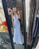 Trumpet Velvet Sequin Prom Dress with Halter Plunging V-Neckline Cut-Out Open Back Lady Preteen Teen Girl Pageant Gown Formal Party Wedding Guest Red Capet Runway Pink