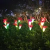 Солнечная цветочная лампа лилия лампа светодиодные садовые терраса