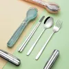 Dinnerware Sets 1 Students Tableware Household Utensils Reusable Kitchen Supplies Barbecue Accessories